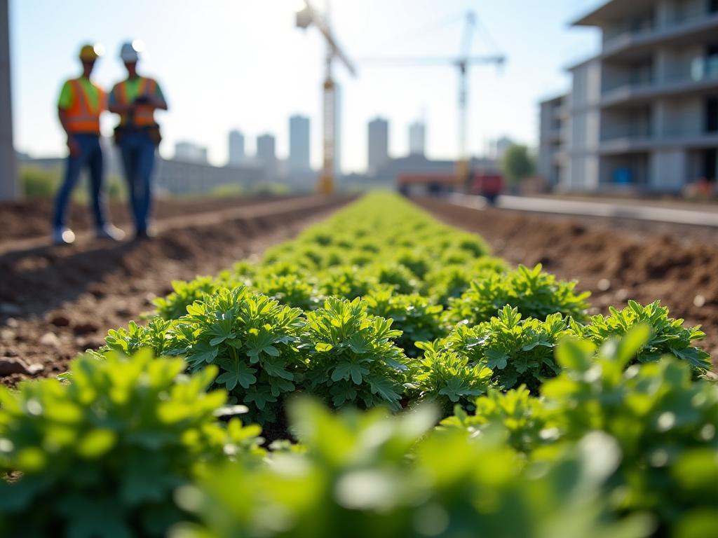 Espaces verts certifiés écologiques intégrés dans projets de construction