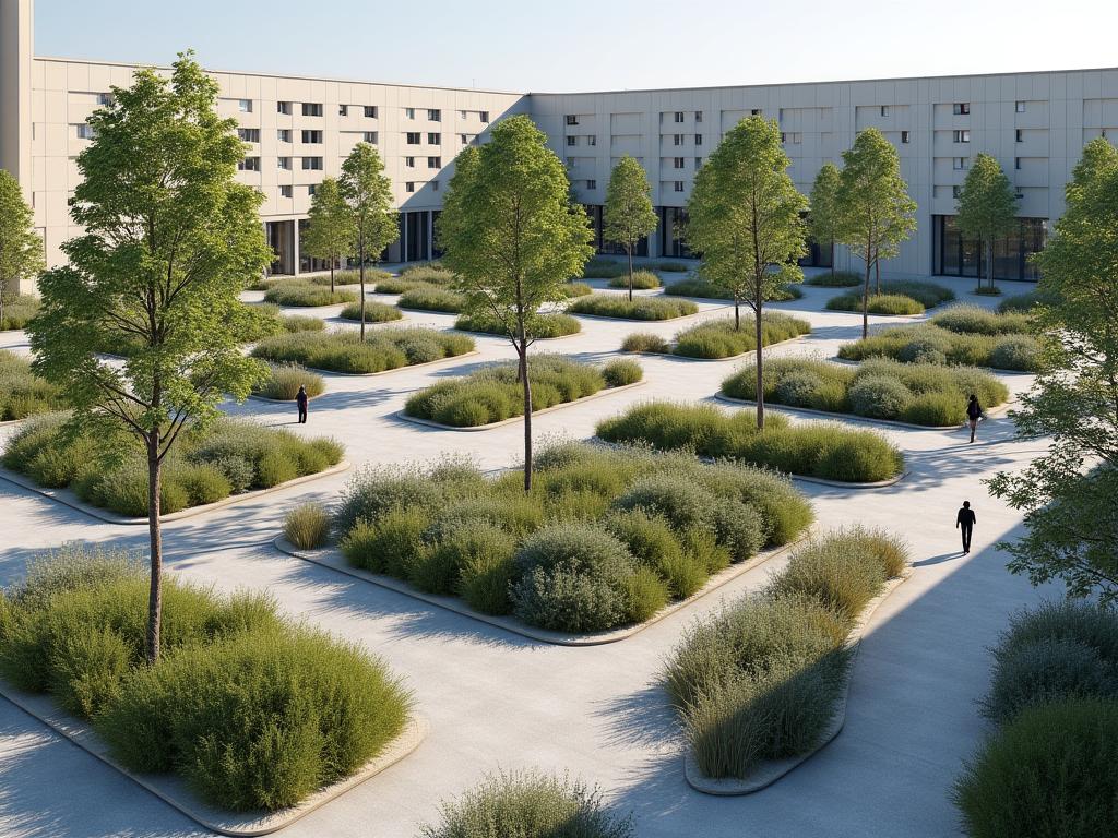 Réalisation - Végétalisation parking Centre Commercial Part-Dieu