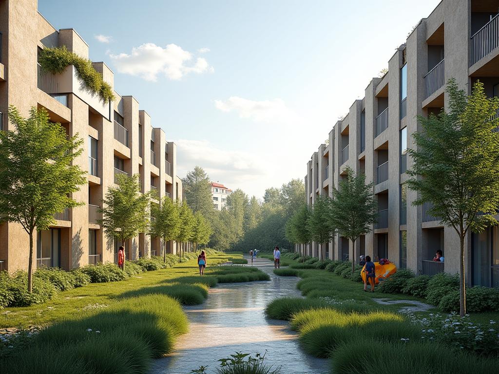 Réalisation - Complexe résidentiel Gerland avec espaces verts certifiés